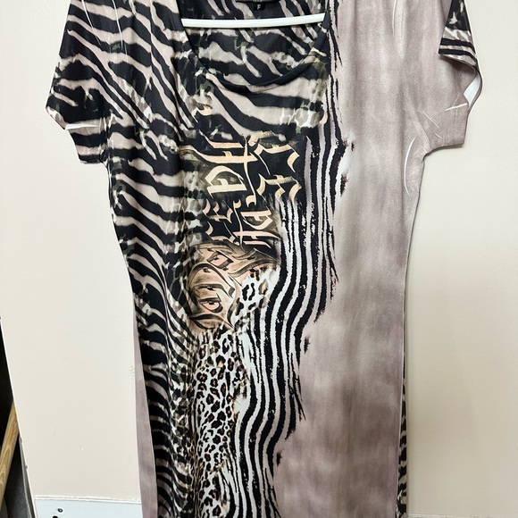 Animal Design Print Dress - Picture 6 of 6